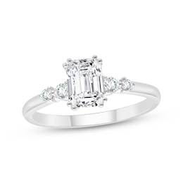 Adore Lab-Grown Diamonds Emerald-Cut Engagement Ring 1-1/8 ct tw 14K White Gold