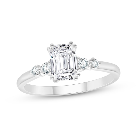 Adore Lab-Grown Diamonds Emerald-Cut Engagement Ring 1-1/8 ct tw 14K White Gold