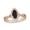 Thumbnail Image 1 of Neil Lane Marquise-Cut Black Diamond & White Diamond Engagement Ring 1-1/5 ct tw 14K Yellow Gold