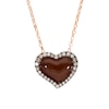 Thumbnail Image 5 of Previously Owned Godiva x Le Vian Enamel Heart Necklace 1/3 ct tw Diamonds 14K Strawberry Gold 19"