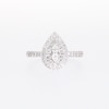 Thumbnail Image 5 of Previously Owned Multi-Diamond Engagement Ring 2 ct tw Pear & Round-cut 14K White Gold